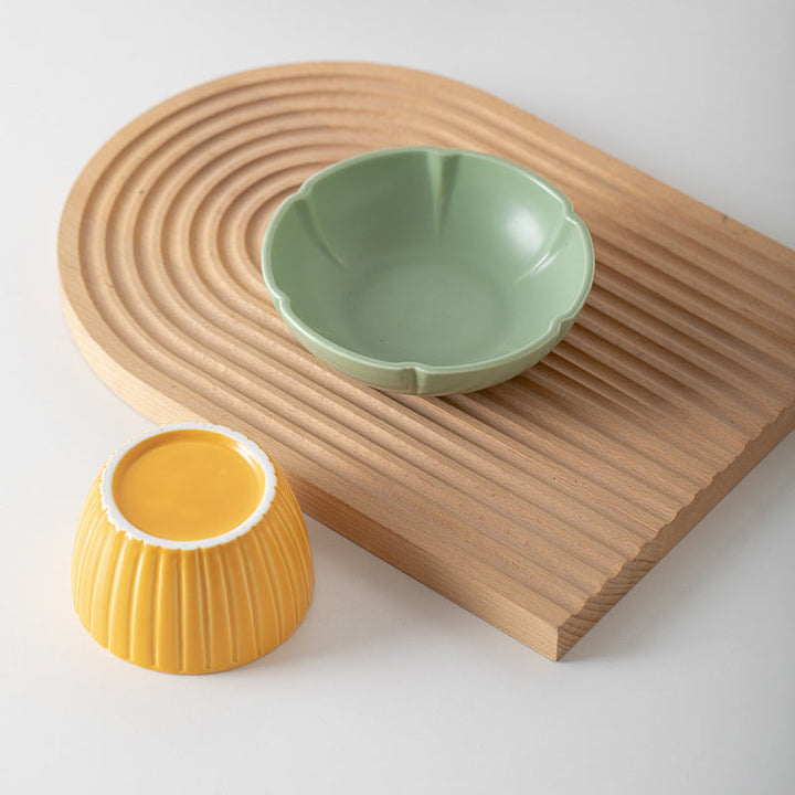 Elevate Your Pet's Dining Experience with Our Macaron Candy Color Ceramic Pet Feeding Bowl